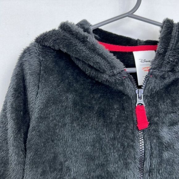 Disney Jumping beans full zip hooded Minnie Mouse jacket with ears and bow NWOT - Picture 2 of 11